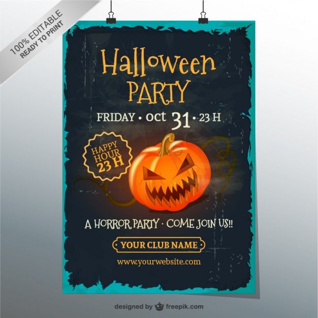halloween party template