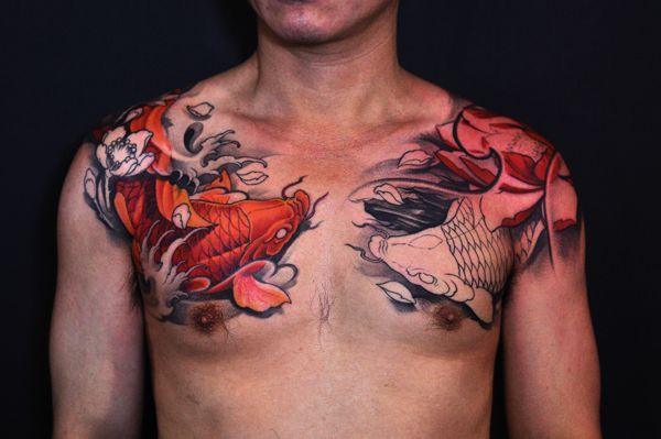 Koi Fish Koi Tattoo Design Drachentattoos Koi Dragon Tattoo
