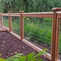 17 Awesome Hog Wire Fence Design Ideas For Your Backyard In 2018 Easy Diy Hog Wire Fence Cost For Raised Beds How To Build A Ideas Metal Vines Dogs Gate Railing Modern