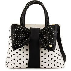 Betsey Johnson Black White Dots In 2018 Pinterest Bags Betsey Johnson Handbags Purses And Bags Polka Dots Dot