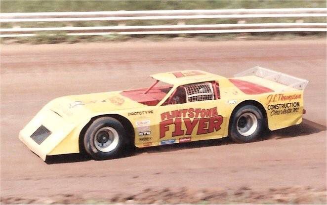 mike duvall pennsboro 1984 vintage dirt late model racing flintstone flyer late model