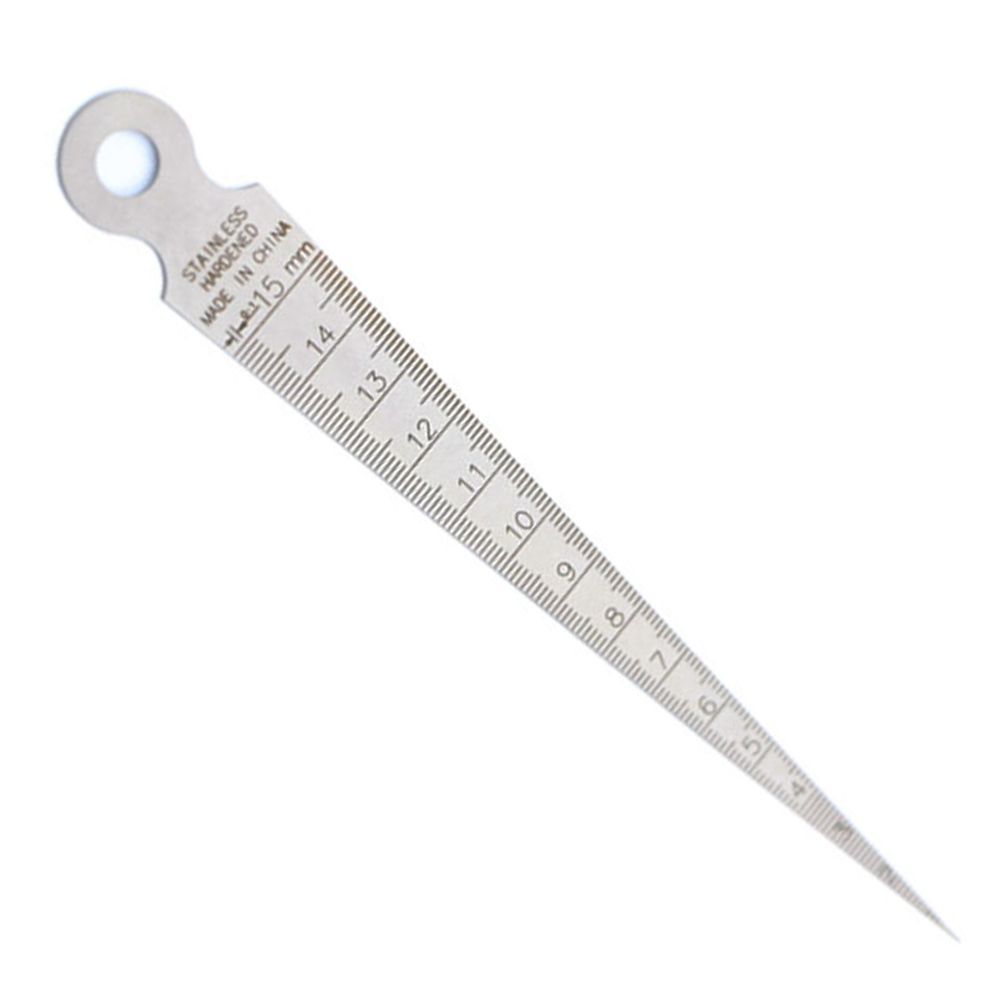 1pcs taper gauge metric from 1 to 15mm stainless wedge feeler gap tools for measuring