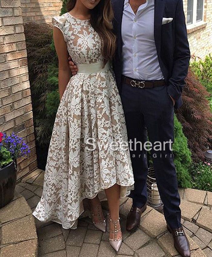 Cute round neck lace prom dress for teens, cute homecoming dress, lace bridesmaid dress, party dress, modest prom dress Prom Dresses Long Modest, Prom Dress For Teens, Homecoming Dresses Lace, Prom Dresses 2017, Bridesmaid Dresses Prom, Formal Dresses For Women, Prom Dresses Lace, Prom Party Dresses, Cute Dresses