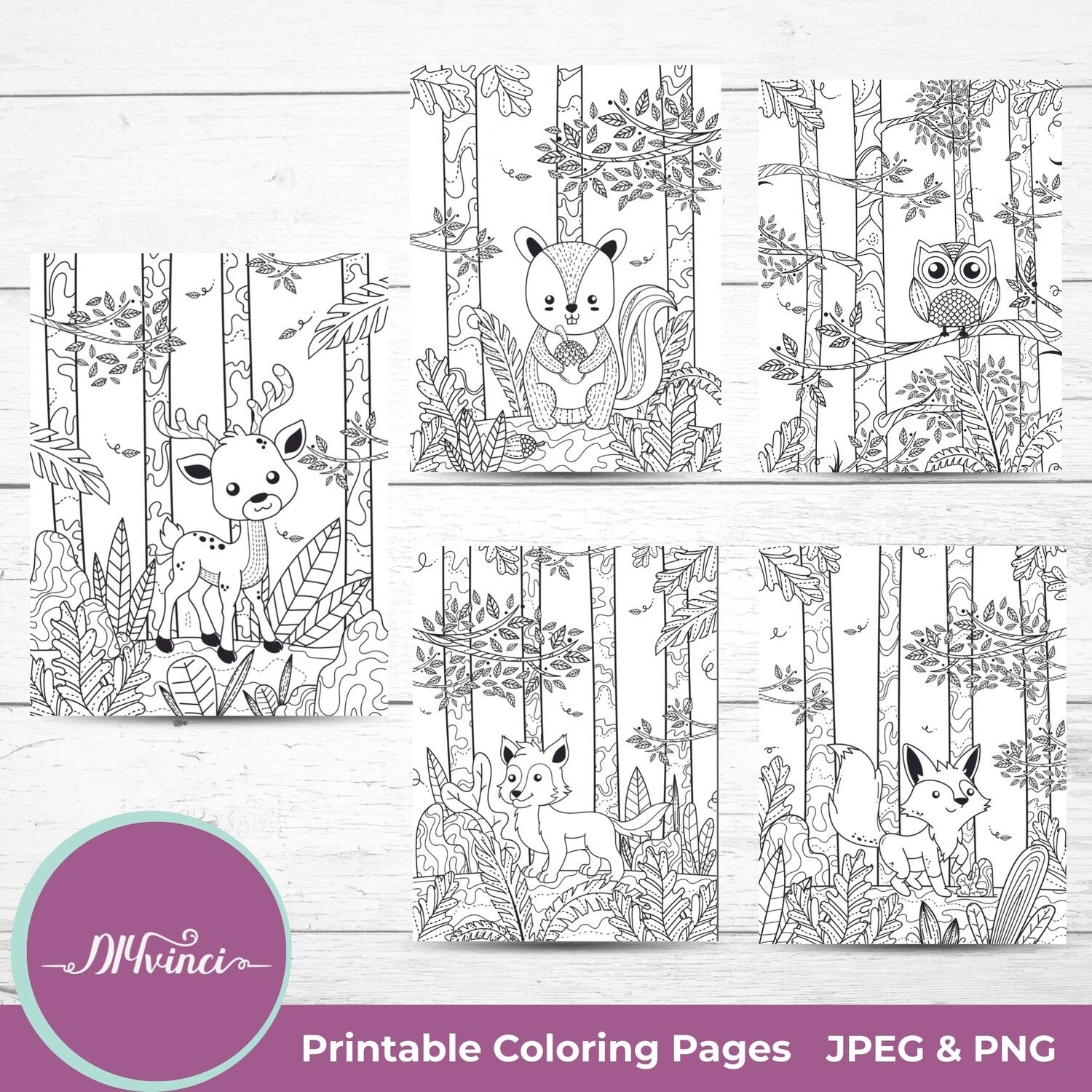 Printable Designs, Printables, Forest Coloring Pages, Sewing Kit Craft, Drawing Kits, Wood Burning Kits, Learn Watercolor, Jewelry Making Kits, Decor Kits