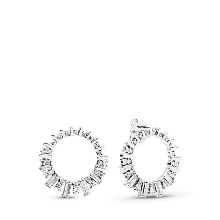 New 925 Sterling Silver Earring Women Glacial Beauty With Crystal Stud Earrings For Women Wedding Gift Europe Jewelry