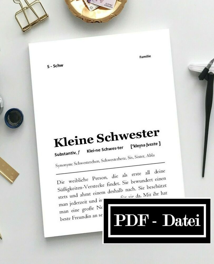Große Schwester Definition A4 Kunstdruck Poster Familie Geschenk Geburtstag Typo Große Schwester Definition A4 Kunstdruck Poster Familie Geschenk Geburtstag Typo