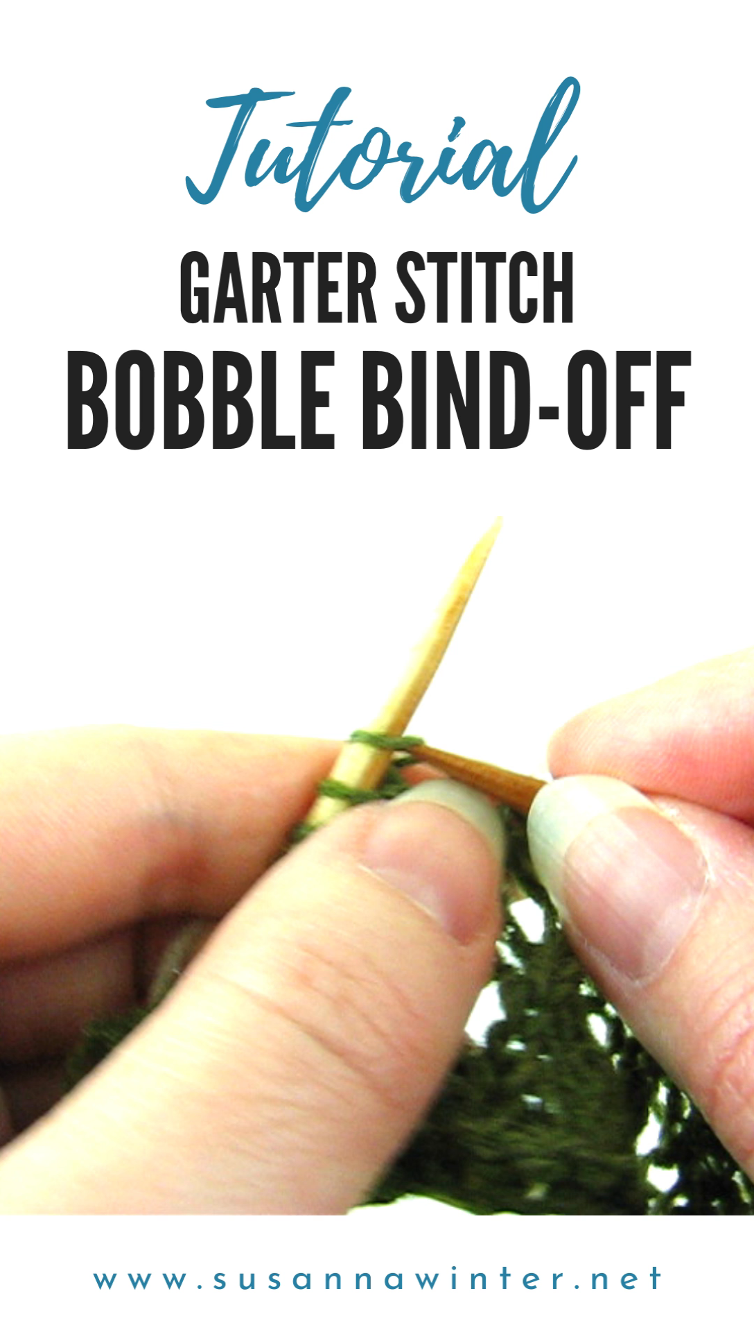 How to Knit Garter Stitch Bobble Bind-off :: talvi knits.