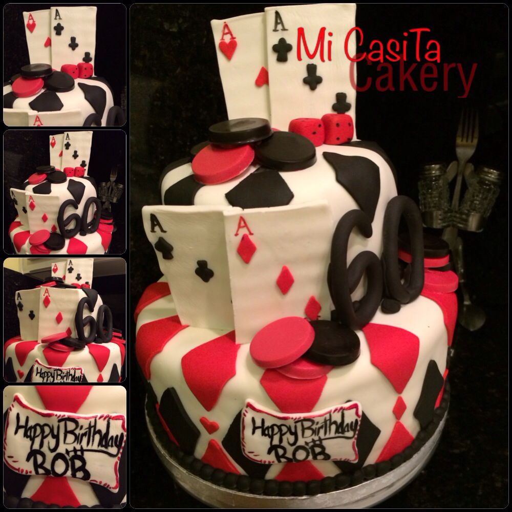 casino theme cake all