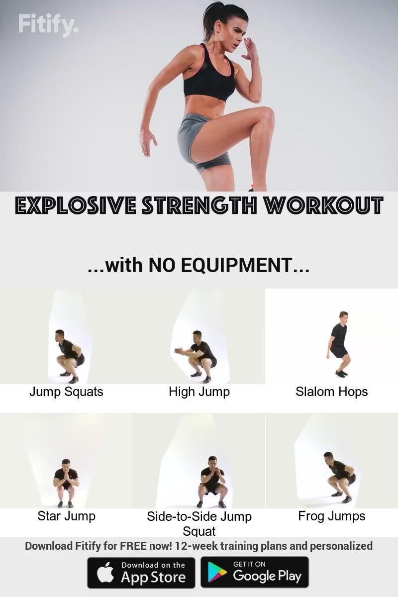 Plyo Workouts, Basketball Workouts Training, Jump Workout, Cheer Workouts, Plyometric Workout, Body Workout Plan, Plyometrics, Weight Loss Workout Plan, Workout Apps