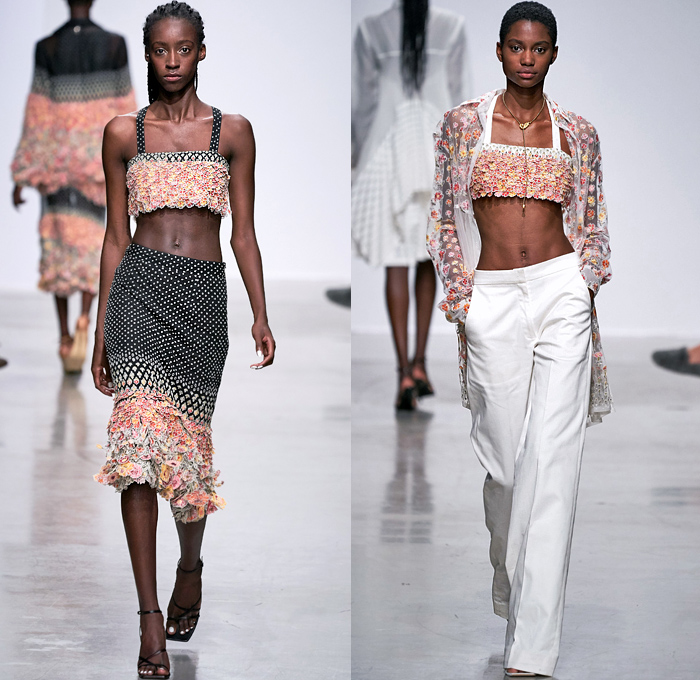 Rahul mishra 2020 collection printemps été pour femme jeans en denim semaine de la mode défilés de d