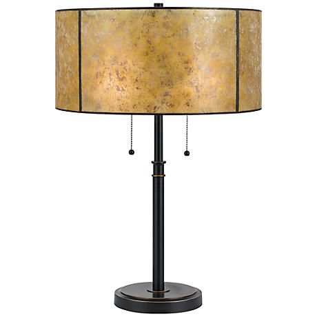 Arts And Crafts Hammered Copper Lamp With Mica Shade Copper Lamps Arts Crafts Style Art And Craft Design