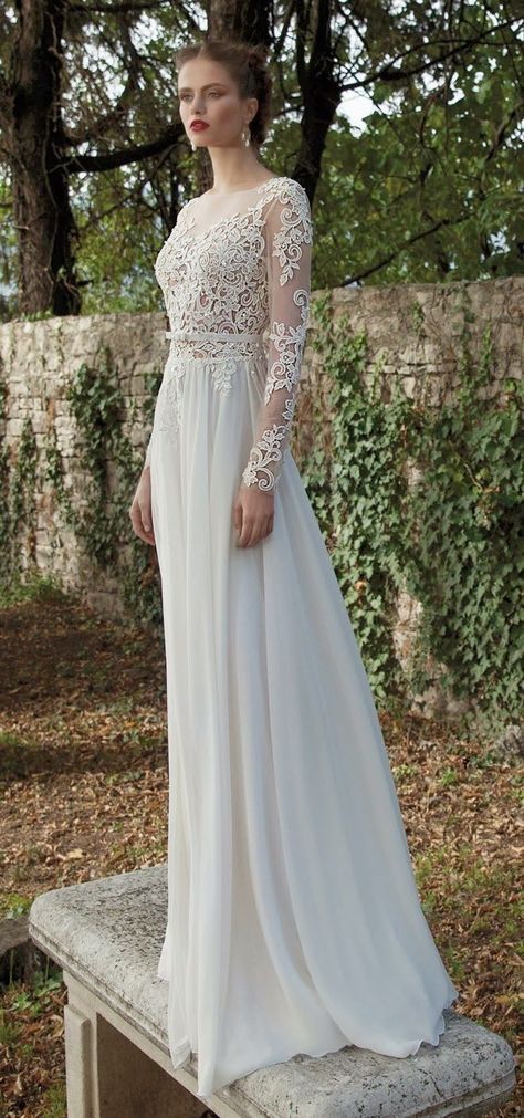 20 Vestidos De Novia Con Manga Larga Perfectos Para Las Bodas De Invierno Vestidos De Novia Con Mangas Vestidos De Novia Vestidos De Novia Sencillos
