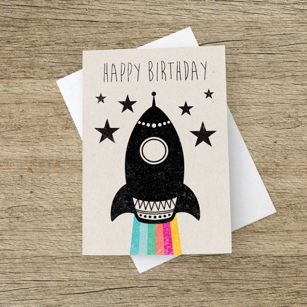 5 Ideas Rocket Birthday Card Handmade in 5 Birthday cards 5 Ideas Rocket Birthday Card Handmade in 5 Birthday cards