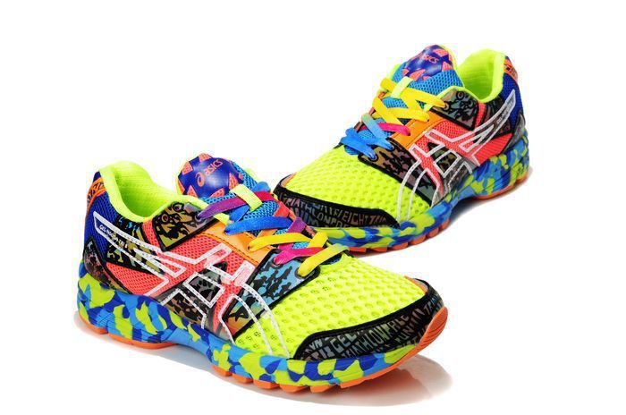 asics shoes colorful