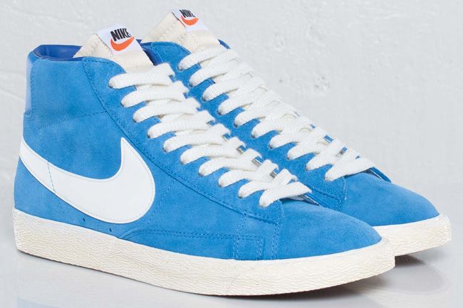 blue nike blazers high