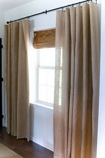 Simple Burlap Curtains For The Walls And What Not Diy Simple Burlap Curtains