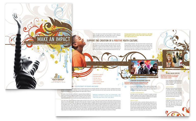 church ministry youth group brochure template design graphic youth group parent lunch flyer