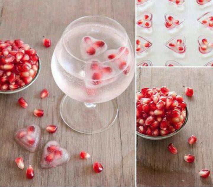 Pomegranate ice cubes #festmad