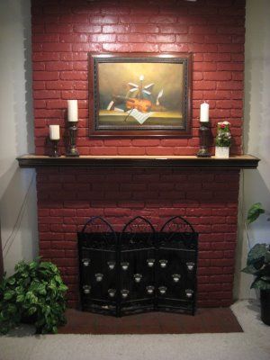 Painted Fireplace Red Red Fireplace Red Brick Fireplaces Paint B0e6c3ce17a88ae7ef05433a6dfbb88d