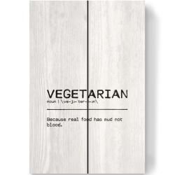 Holzbilder #vegetarianquotes
