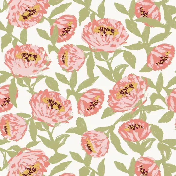 Antheron Floral Peel Stick Removable Wallpaper Pink Opalhouse Target Opalhouse Pink Floral Wallpaper Removable Wallpaper