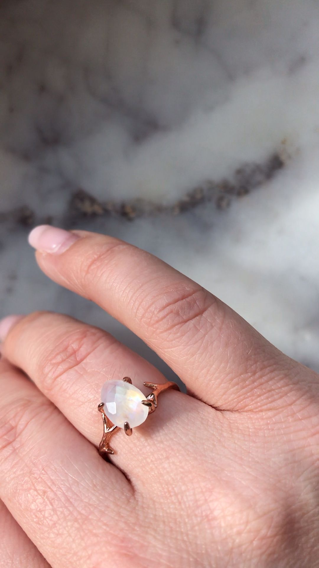 Everly Moonstone Ring