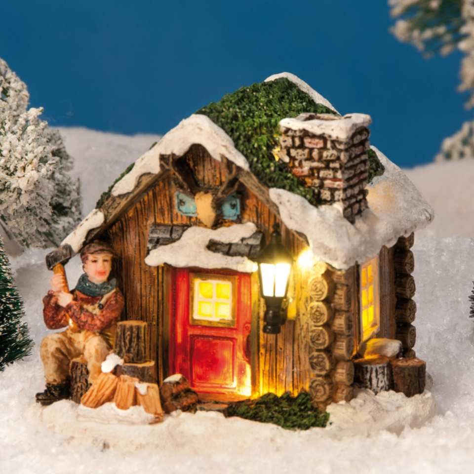 Beleuchtete Bergkapelle Aus Keramik Handgefertigtes Miniatur Weihnachtshaus Hochwertig Detailgetreue Bemalung Mit Ba Lichthaus Beleuchtung Weihnachtshaus