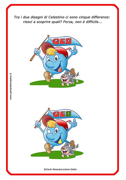 Tra i due disegni di Celestino ci sono cinque differenze: osserva bene e divertiti a scoprirle! #geoandcompany #mariapatriziapanaro #carlopanaro #lucianogatto #giochidilogica #logica #giochiperbambini #scuoladellinfanzia #infanzia #scuolaprimaria #primaria #divertimento #differenze #logicgames #games #children #school #teacher #primaryschool #logic #childrengames #giochiintelligenti Smurfs, Fictional Characters, Fantasy Characters