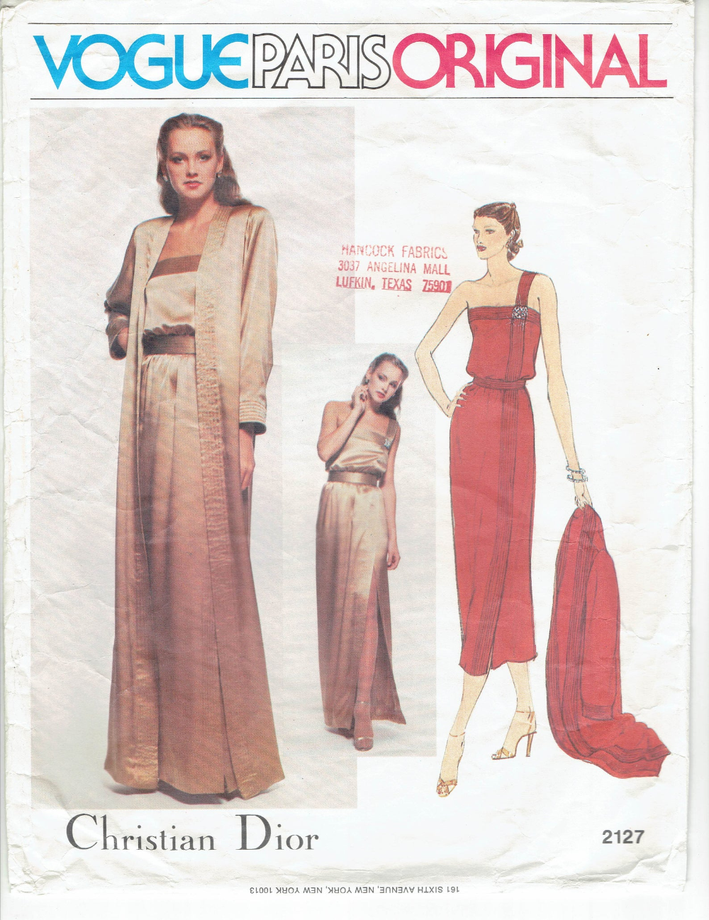 1970s Vogue Paris Original Sewing Pattern 2127 Christian Dior Etsy