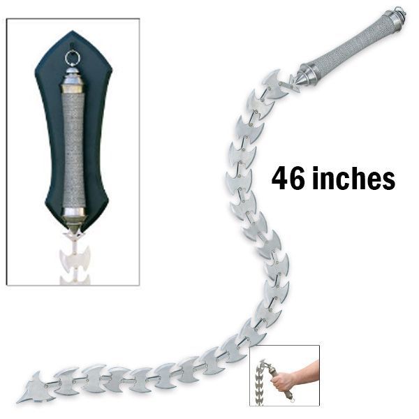 stainless steel double knot whip. China/'s close range soft weapons