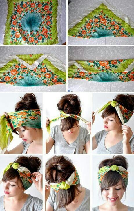 Pin By рик On Crafts Hair Styles How To Tie Bandana Scarf Hairstyles