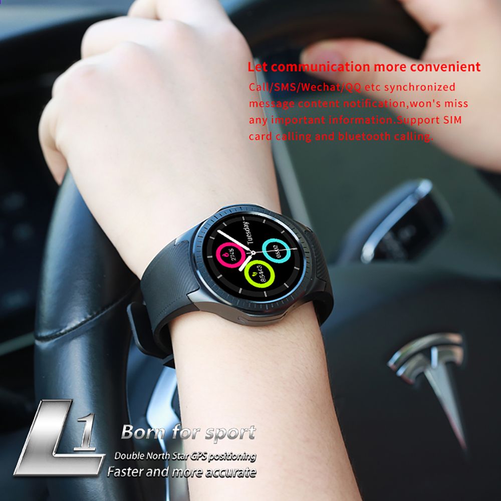 L1 Profesyonel Spor Akilli Izle Bluetooth Padometer Uyku Kan Kalp Hizi Monitor 2g Android Akilli Telefon Inserd Gps Sim Tf Smart Watch Bluetooth Smart
