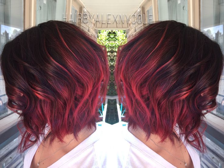 Ruby Red Natural Hair Twist Out Extreme Hair Colors Natural Hair Styles