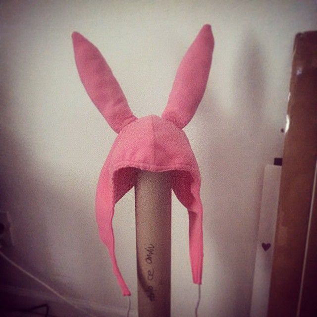 Sew a Louise Belcher / Bob's Burgers Hat  Diy bunny ears, Bobs burgers, Hat  patterns to sew