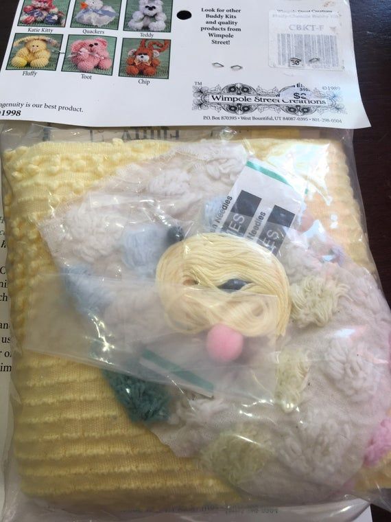 25 OFF Chenille Fluffy doll kit 1998 collectibles craft kits Etsy