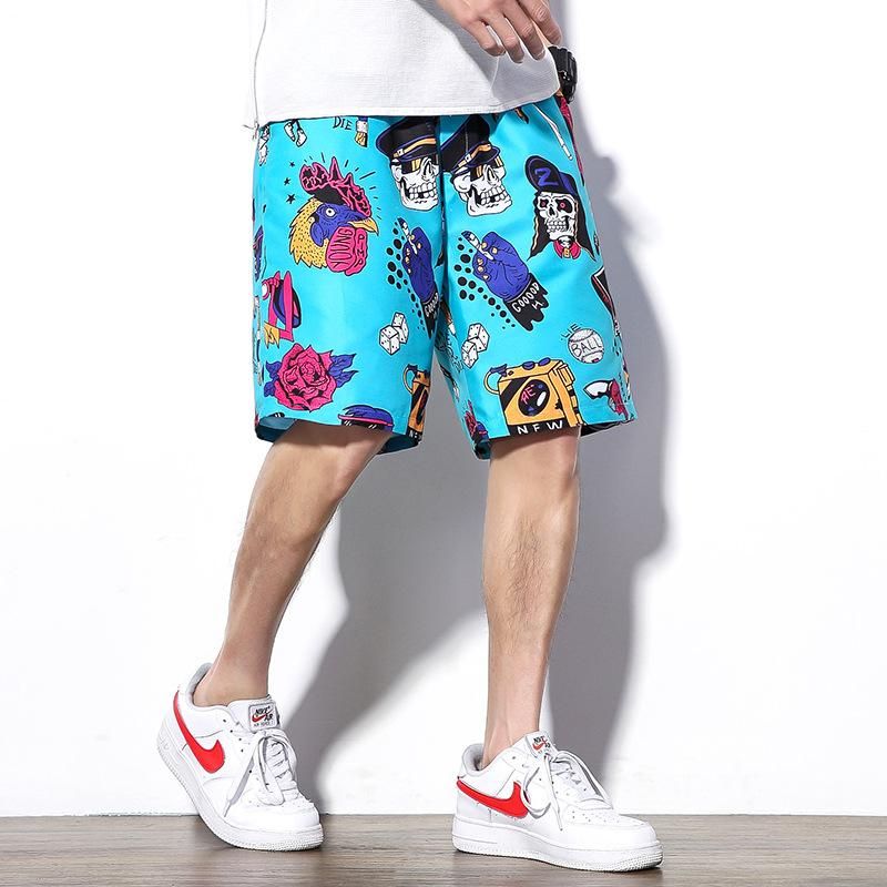 X-Future Mens Casual Elastic Waist Summer Cotton Lightweight Beach Shorts X-Future Mens Casual Elastic Waist Summer Cotton Lightweight Beach Shorts