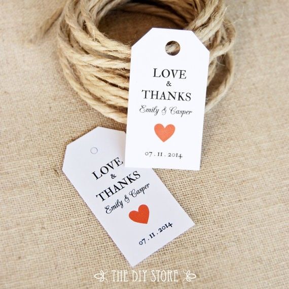 5 95 Wedding Tags Love Thanks Gift Tag Template Printable 5 95 Wedding Tags Love Thanks Gift Tag Template