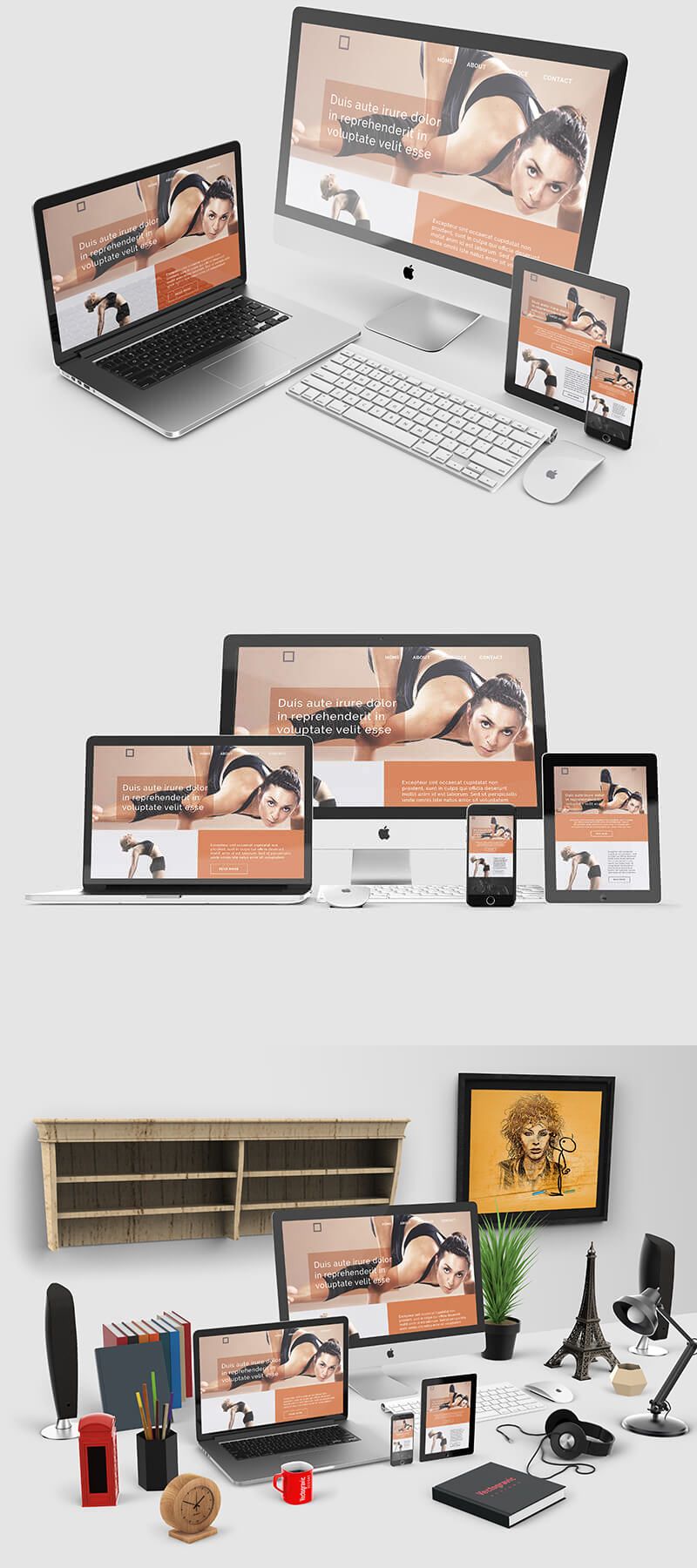 Free Apple Devices Mockups from