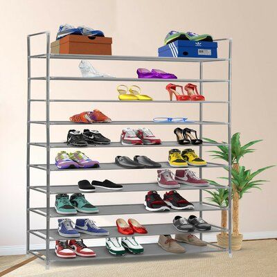 Perhaps how to store different kinds of shoes or boots in a shoe rack is a big problem for each home. This 100 cm ultra large capacity 10 layers non-woven fabrics and steel shoe rack is your best bet! This creative and easy-to-install shoe rack, designed into 10 layers, could accommodate different kinds of shoes. Excellent for your long-lasting use, the tough materials offer the best bearing capacity. To their surprise, it can hold up to pairs of shoes. In addition, it is a room-saving item for Shoe Rack Grey, Sims 4 Toddler, Sims Baby, Steel Shoes, Cc Shoes, Long Term Storage, Sims 4 Collections, Sims Four, Sims 4 Cc Furniture