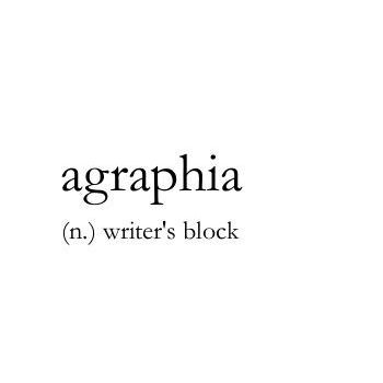 Word of the Day: Agraphia And so there's a medical word for it! Although this word is more a neurological disorder rather than having no ideas. In any case, we hope our 'Word of the Day' jogs your mind and helps a little. . . . #WordoftheDay #writersblock #word #writers #tipoftongue #writerscorner #readers #writerscommunity #creativewriting Fancy Words, Weird Words, Unusual Words, Rare Words, Big Words, Words To Use, Pretty Words, Beautiful Words, Cool Words
