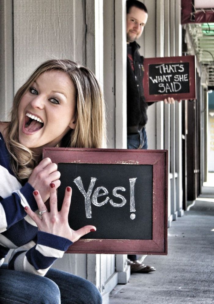 Thats What She Said Engagement Announcement Creative To Creative Engagement Announcements