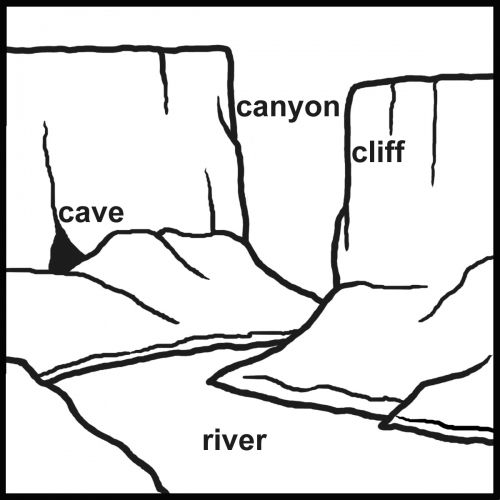 Coloring pages Landforms Color