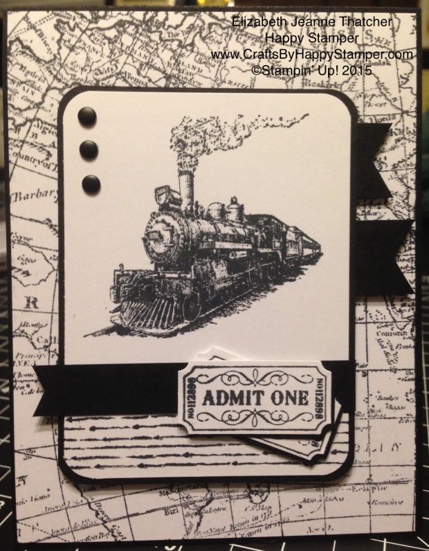 Rubber Stamp Card Making Ideas Part - 15: Stampin Up Traveler Stamp Set World Map. Card Making, Train. Rubber Stamping