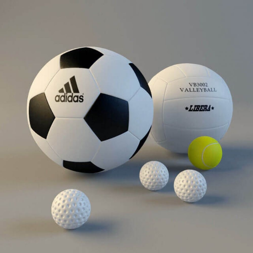 3d спортивные мячи