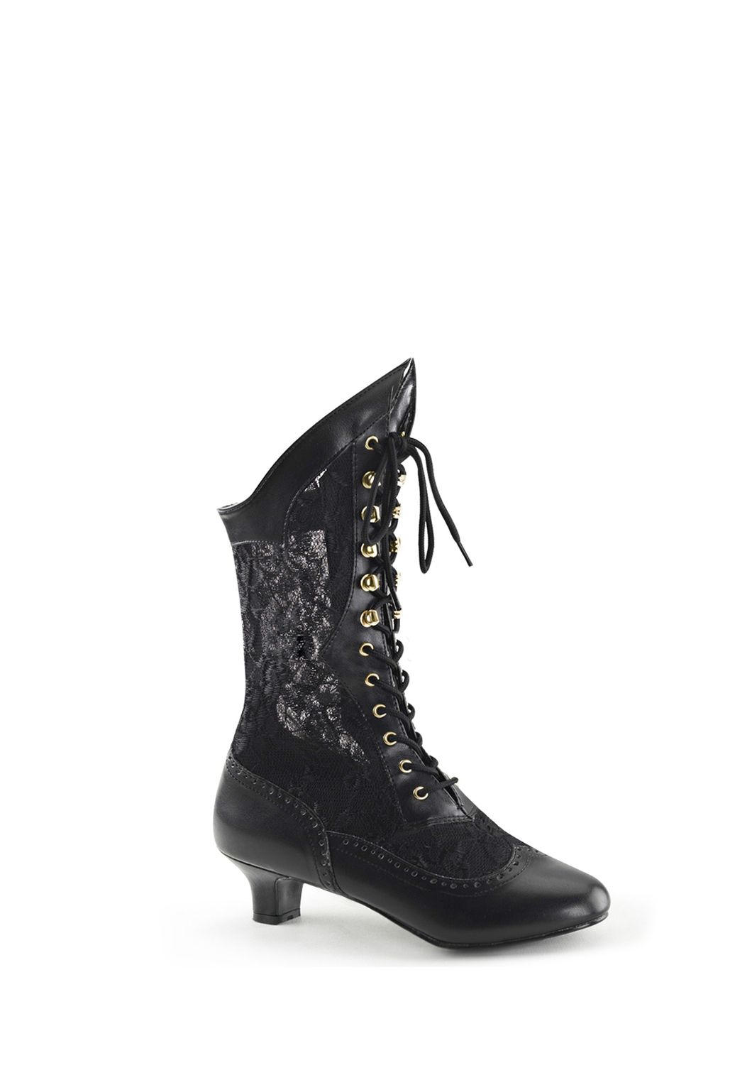 victorian style black lace up boots