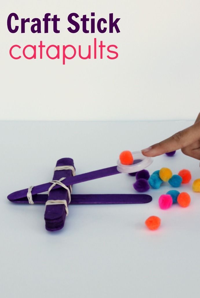 Tolle STEM-Aktivität für Kinder - Machen Sie einen Craft-Stick-Katapult! #akt...