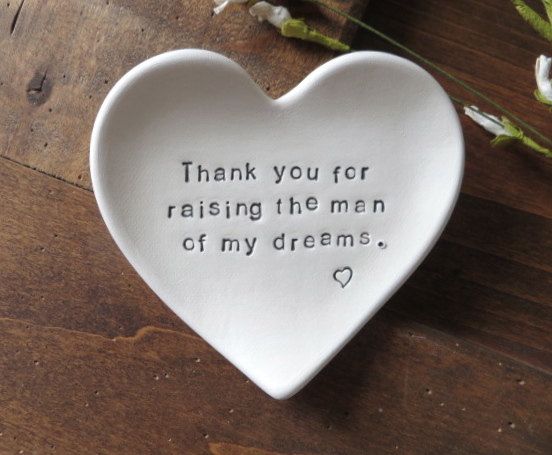 Ring Dish Mother Of Groom Gift Thank You For Raising The Man Of