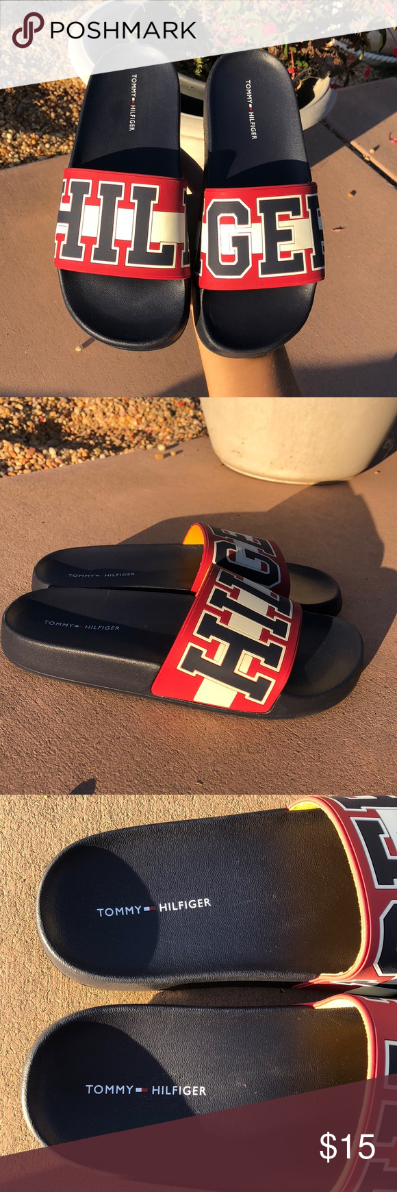 tommy hilfiger sequin sliders
