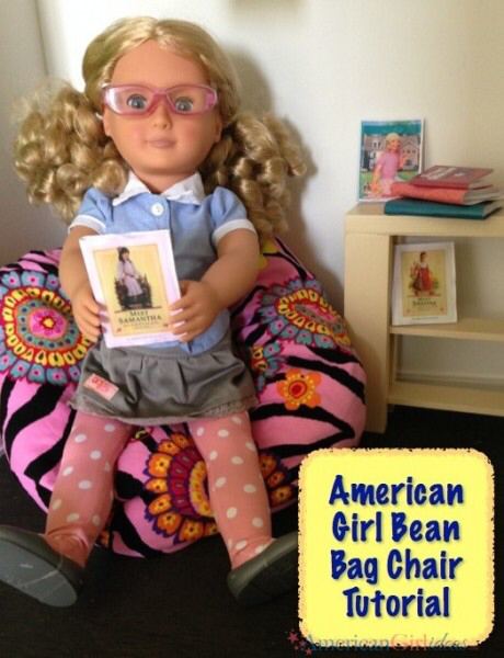 American Girl Bean Bag Chair • American Girl Ideas | American Girl Ideas #americangirlhouse