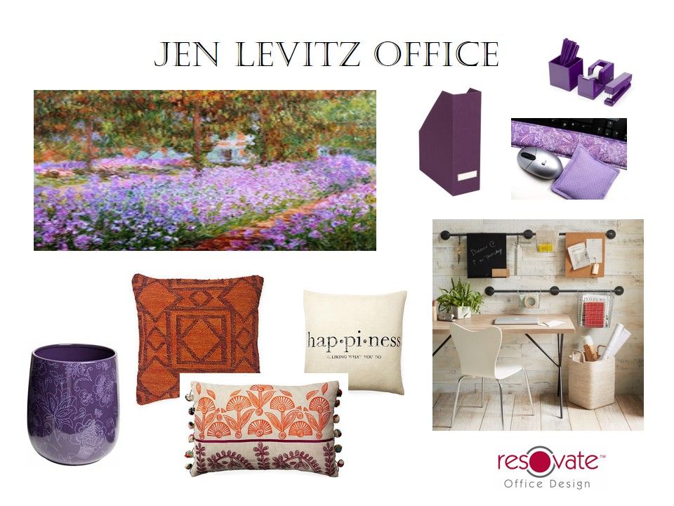 Mood board for my client in Co-Created Workspace. Imagine having a home office space that fits your personality. We call that sacred space.